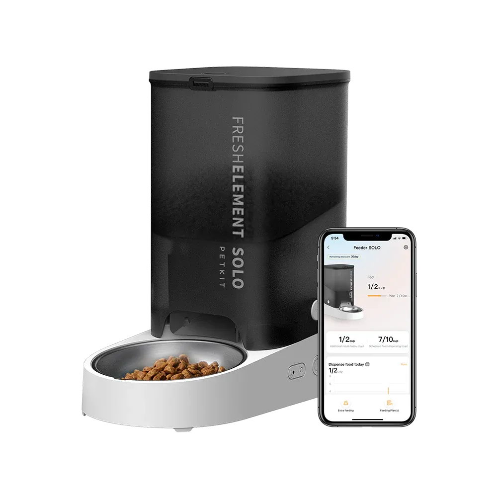 PETKIT Fresh Element Solo P570 mit weißem 3-Liter-Behälter und Edelstahl-Napf