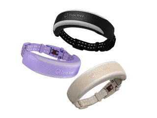 Katzenhalsband mit integriertem rundem GPS-Tracker für den Produktvergleich