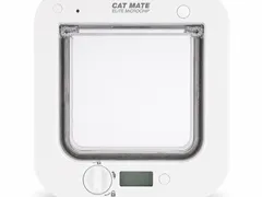 Cat Mate Elite 355W Mikrochip-Katzenklappe mit Timer