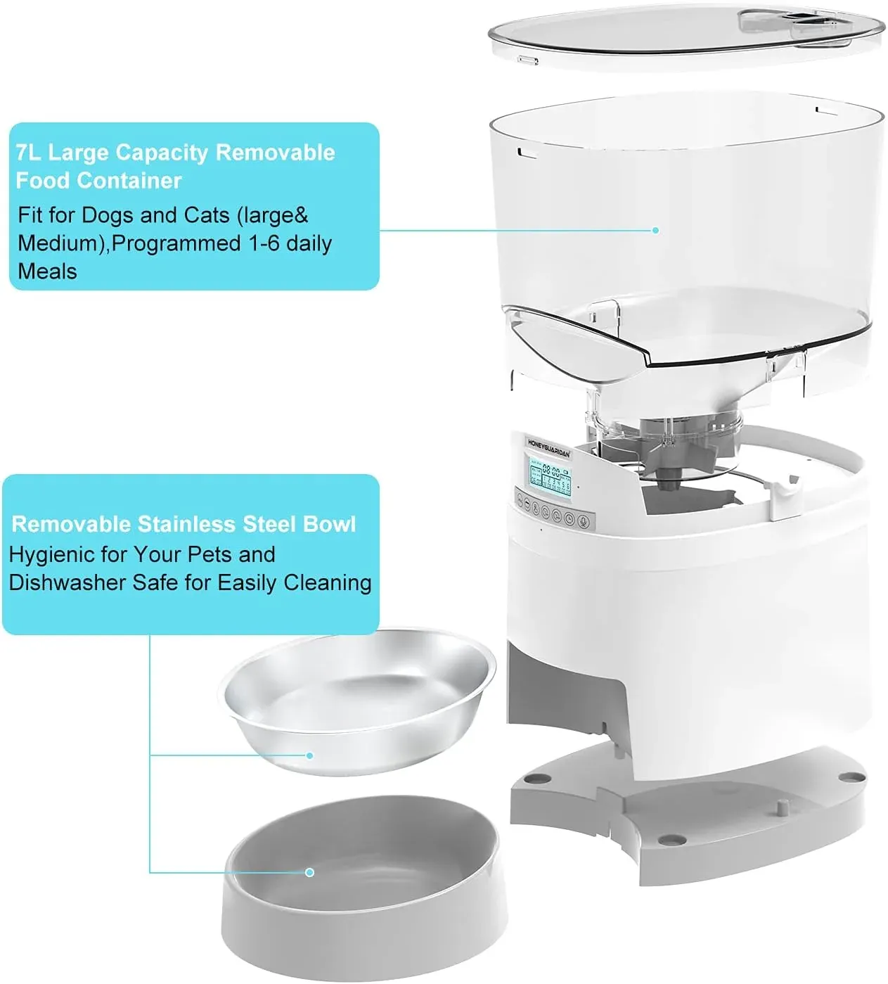 HoneyGuardian A68 Smart Pet Feeder, weitere redaktionelle Ansicht 1