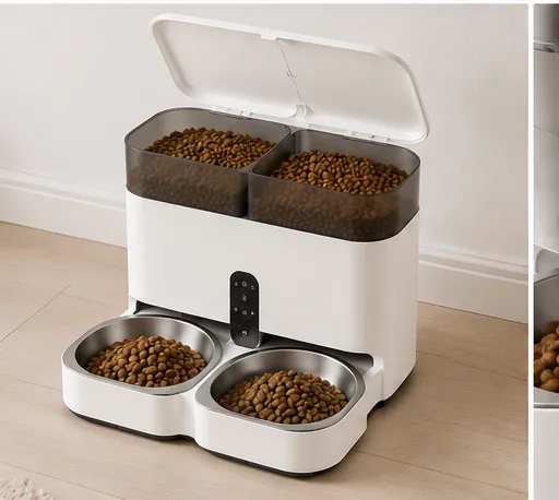 Zwei Edelstahlnäpfe des PETLIBRO Granary Dual Feeder