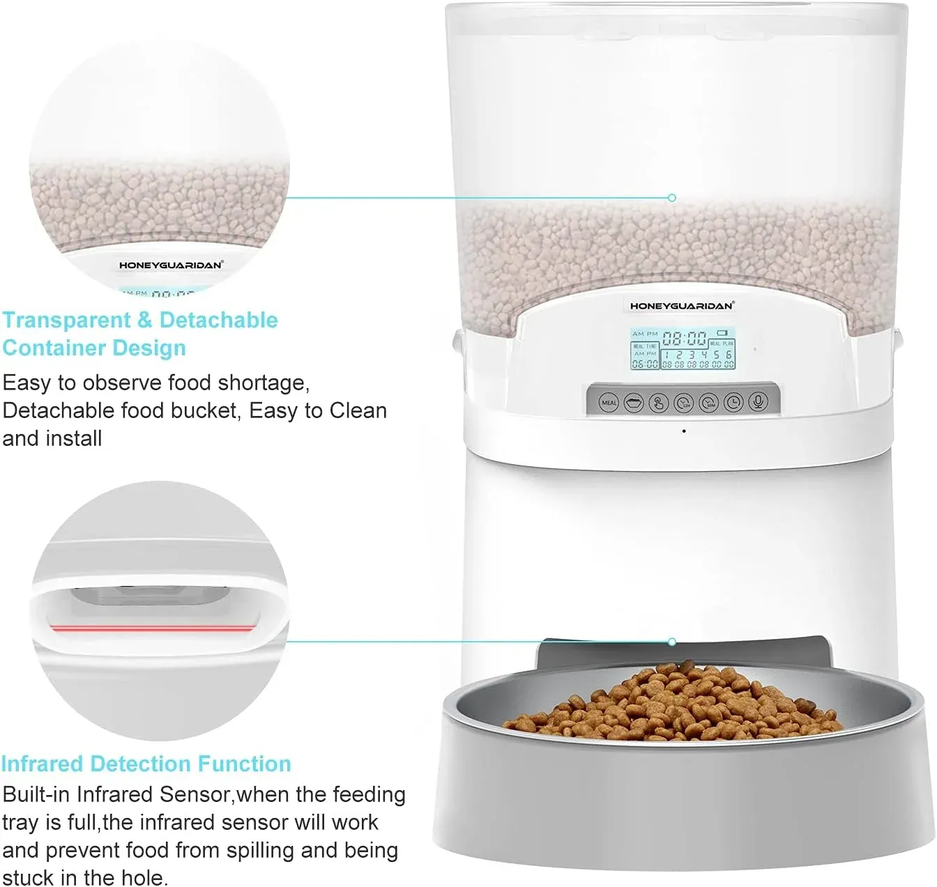 HoneyGuardian A68 Smart Pet Feeder, weitere redaktionelle Ansicht 2