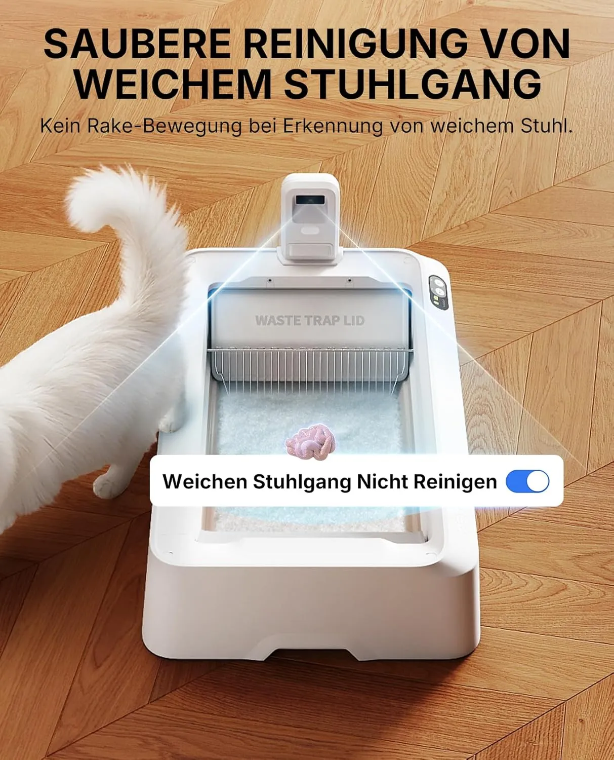Geplanter Bildslot: Rechen, Crystal Litter und Tray des PETKIT PUROBOT CRYSTAL DUO; aktuell Platzhalter