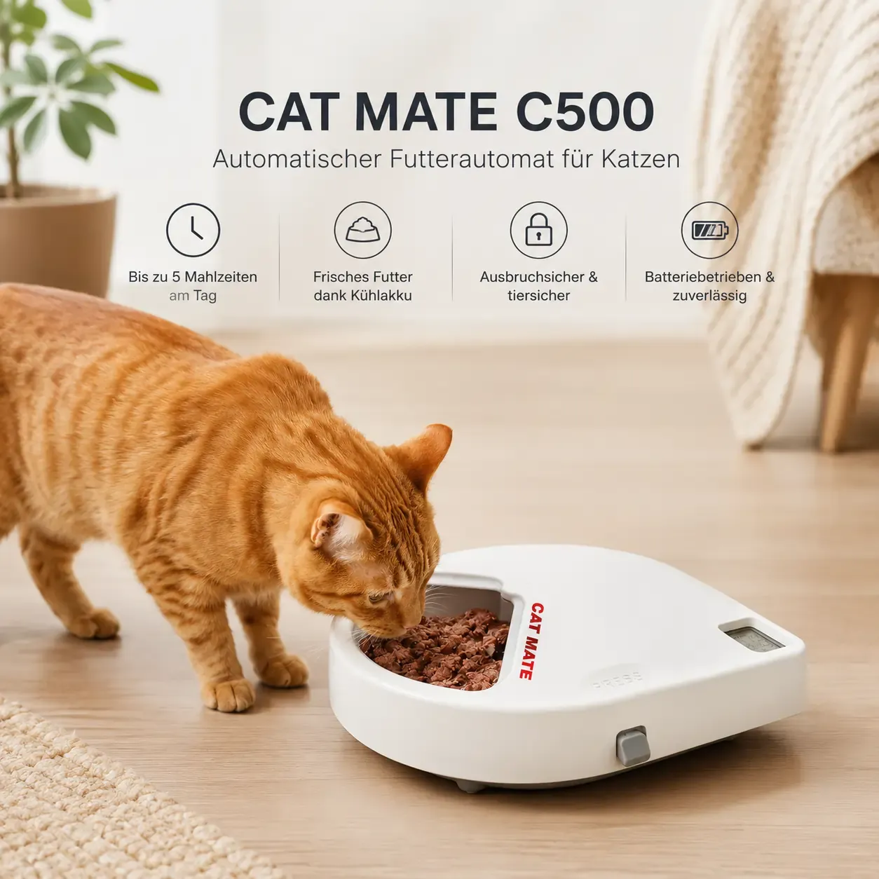 Cat Mate C500 in redaktioneller Produktdarstellung
