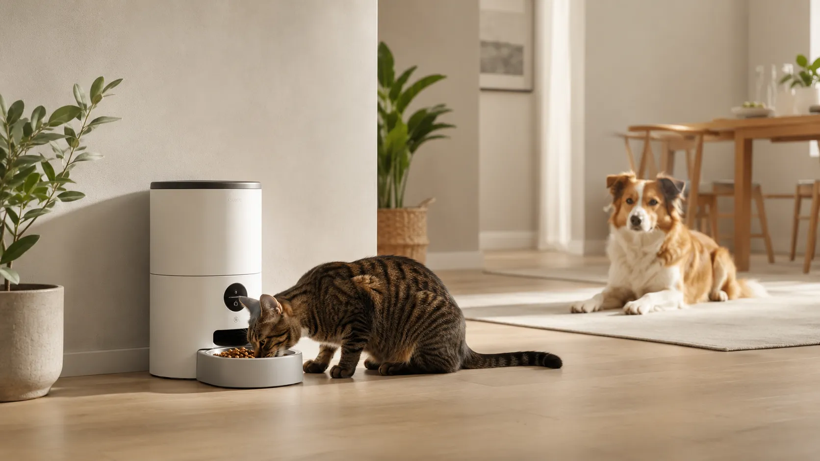 Smarte Futterautomaten für Hunde und Katzen im Vergleich.